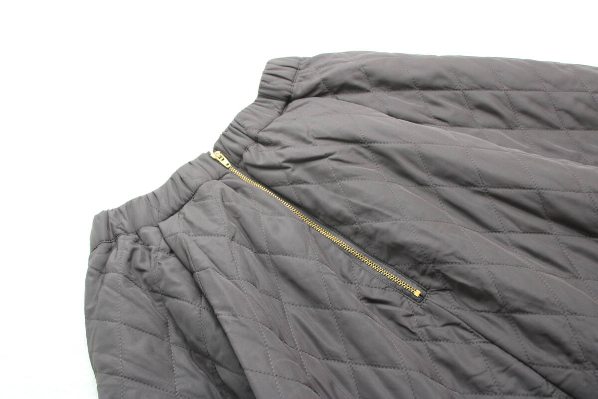 5151 新品タグ付き ウエストゴム蓄熱保温キルトフレアスカート_画像10