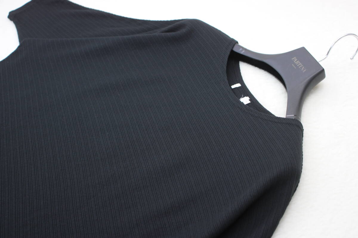 3475 新品 リブドルマンカットソー ブラックＦサイズ_画像2