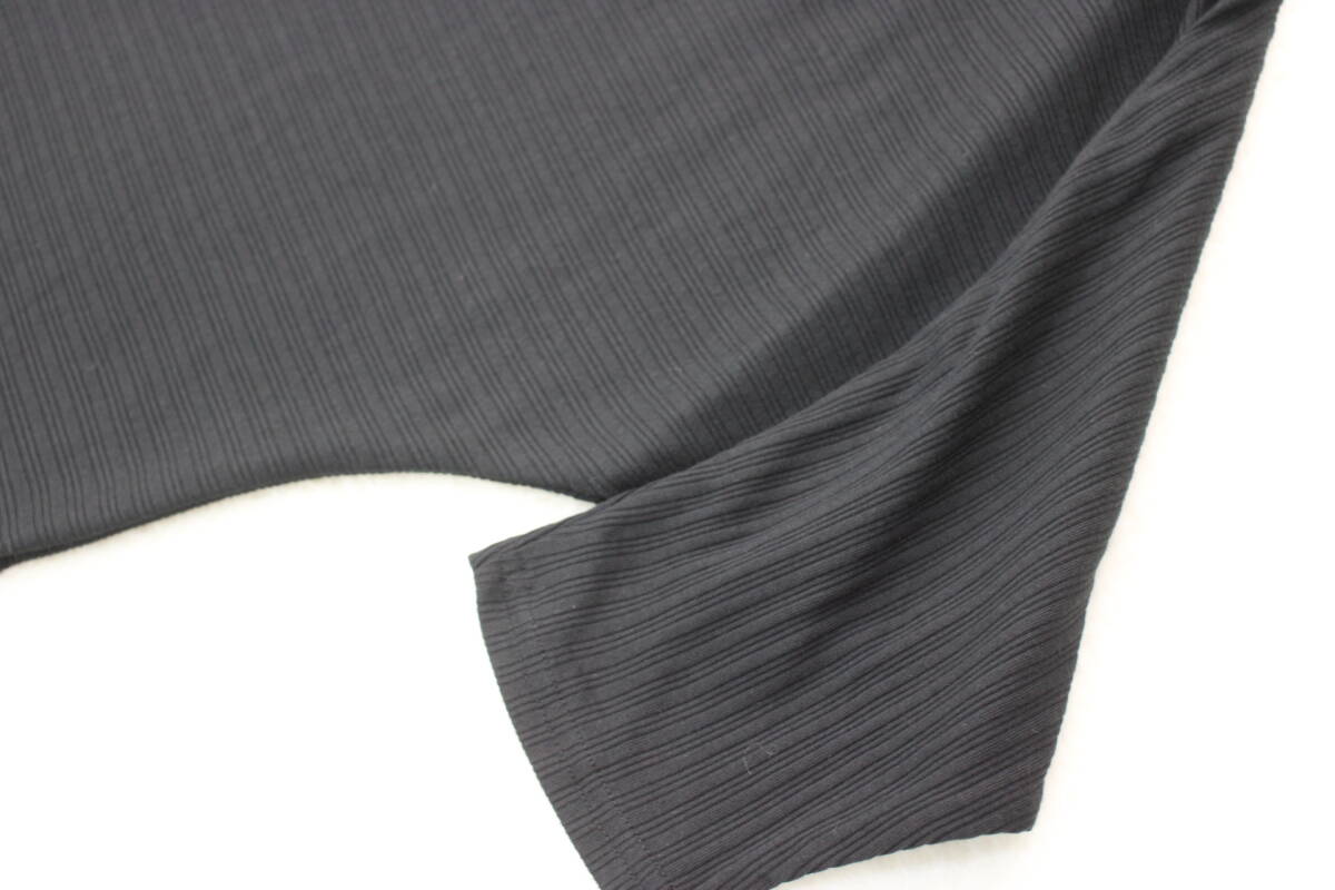 3475 新品 リブドルマンカットソー ブラックＦサイズ_画像5