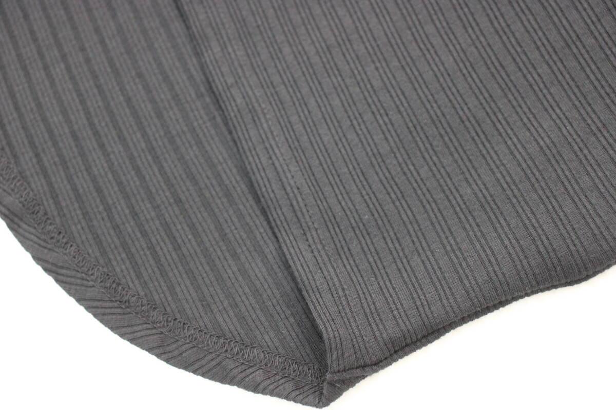 3475 新品 リブドルマンカットソー ブラックＦサイズ_画像7