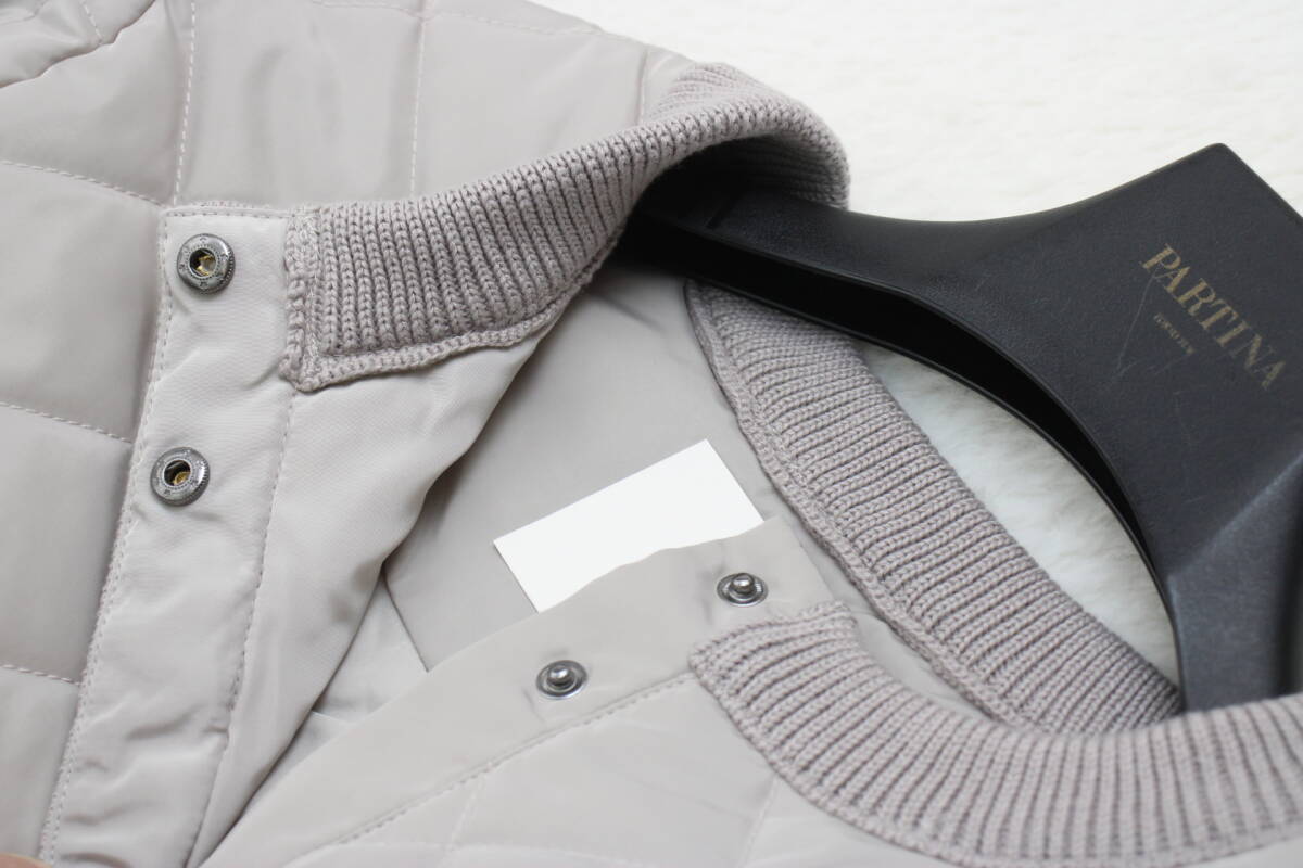 6434 新品 ニットリブキルトジャケット 定価￥14,080税込み_画像4