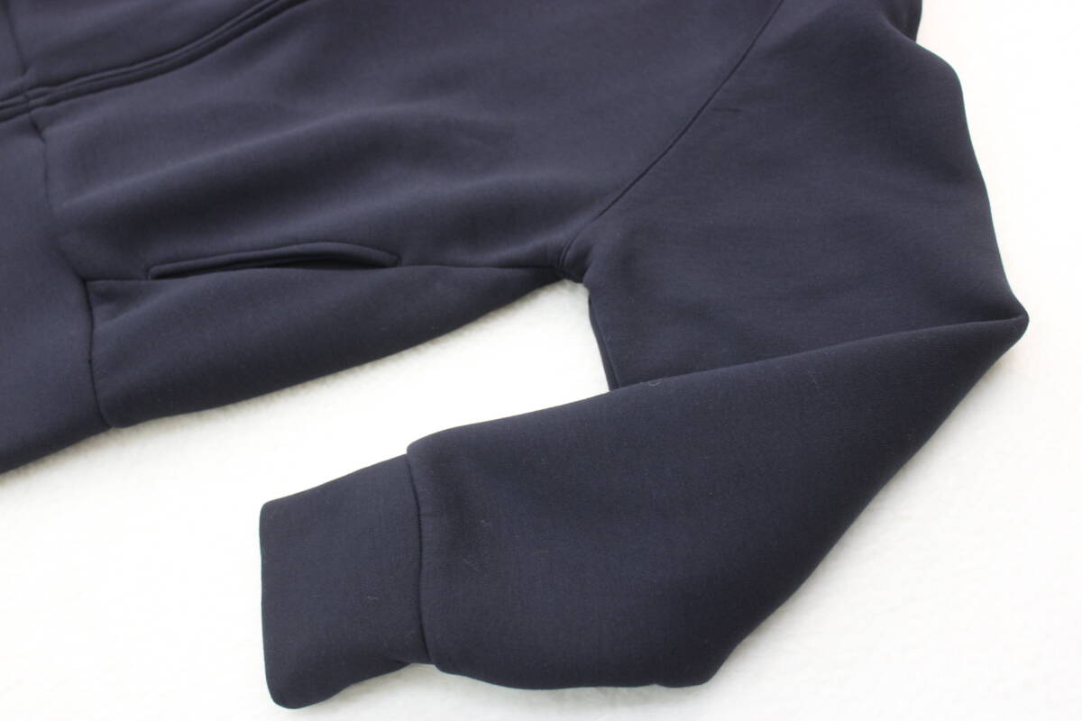 6539 新品 ダンボールノーカラーZIPブルゾン ネイビー38サイズ_画像6