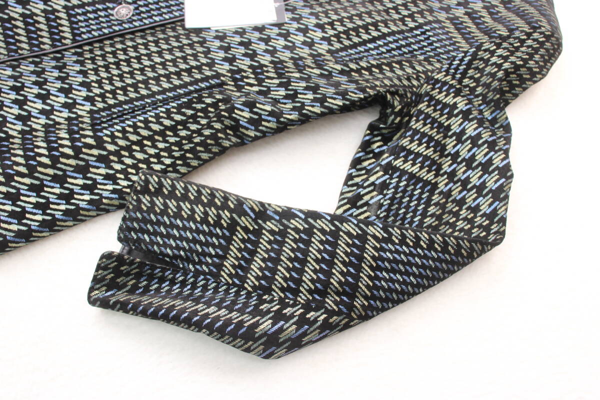 6714 新品タグ付き 高級本革レザーロングジャケット ブルー9号サイズ_画像5