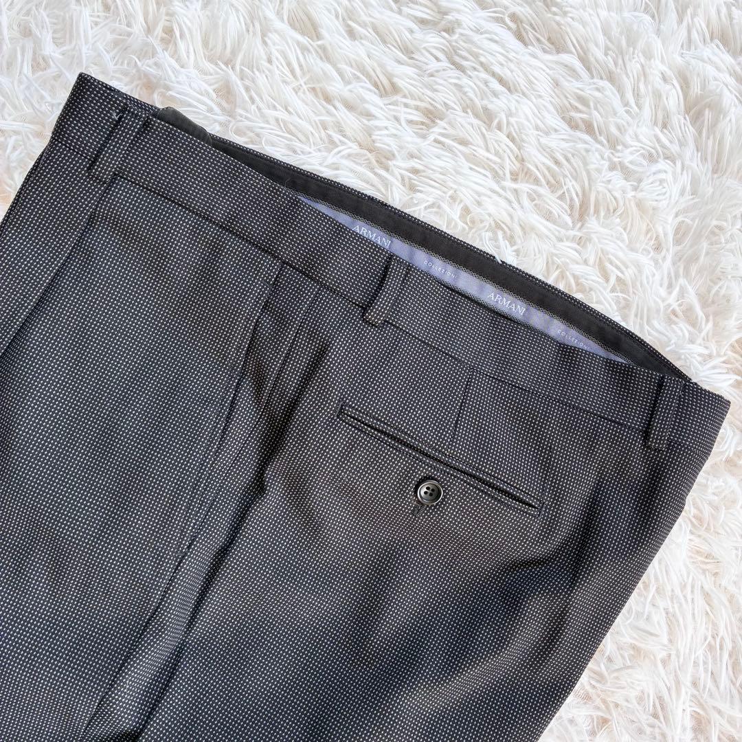 【極上】アルマーニ コレツィオーニ 希少生地× ハリーローゼン特注 スーツ ARMANI COLLEZIONI セットアップ イタリア製 44　ジャケット_画像9