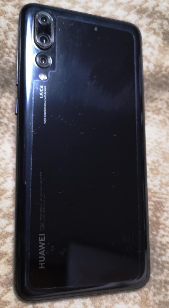 稀少グローバル版P20 Pro128GBライカ シャッター音無し Huawei CLT-L29 Black ファーウェイ Dual Sim LEICAカメラレンズ_画像4