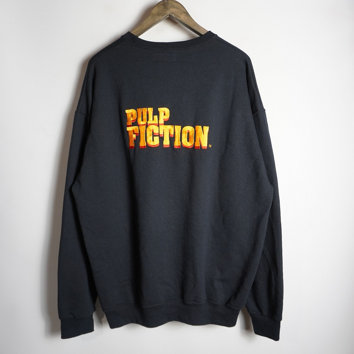 美品24AW WACKO MARIA ワコマリア × タランティーノ PULP FICTION パルプフィクション スウェット トレーナー サイズXL ブラック 1114P♪_画像2