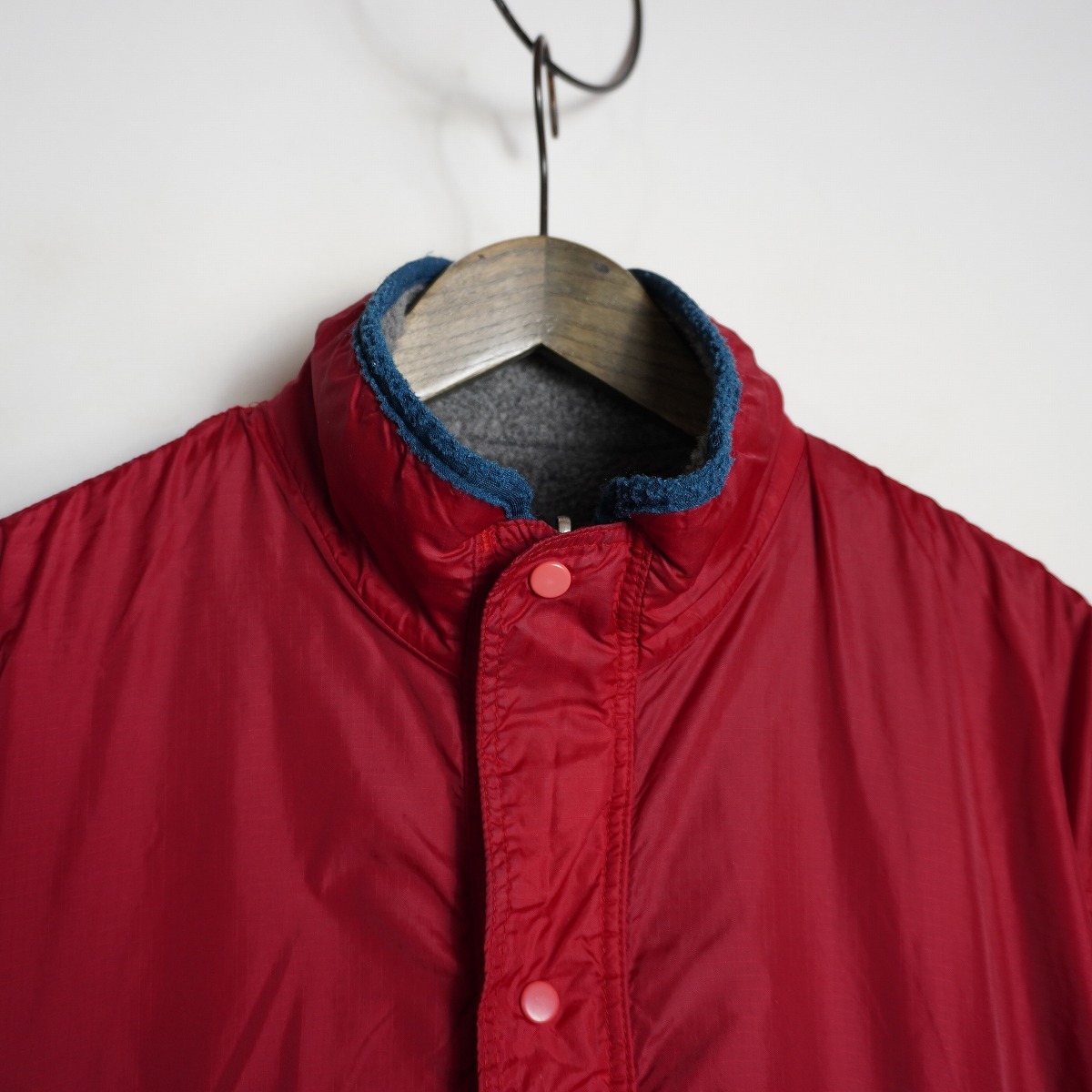 90S PATAGONIA パタゴニア Glissade Reversible Fleece Jacket グリセード リバーシブル フリース ジャケット パープル 29310 M灰赤 1124P_画像7