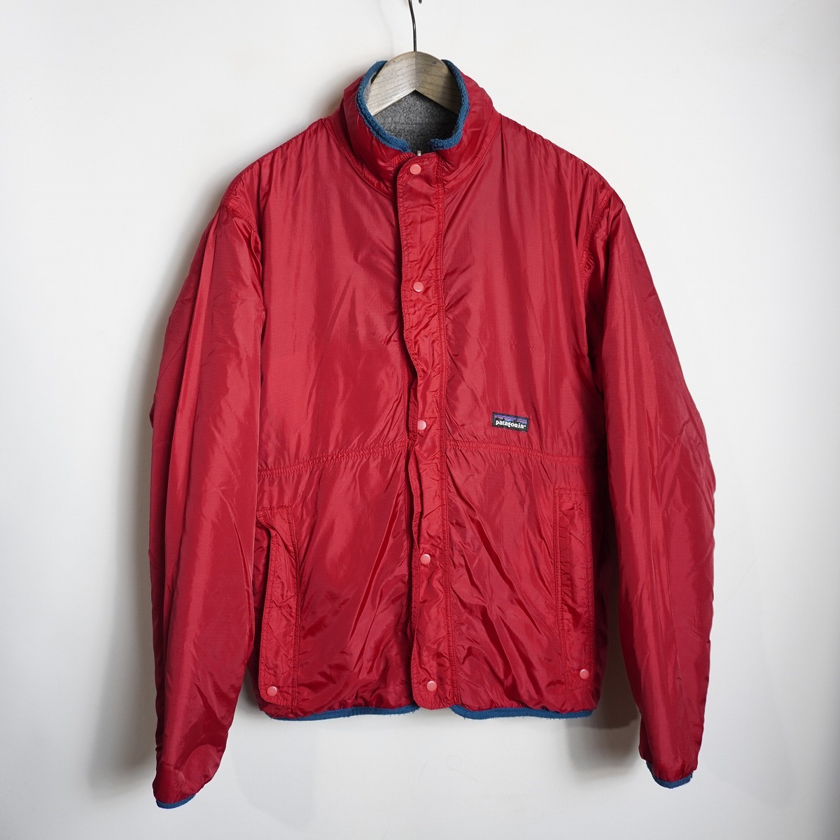 90S PATAGONIA パタゴニア Glissade Reversible Fleece Jacket グリセード リバーシブル フリース ジャケット パープル 29310 M灰赤 1124P_画像2