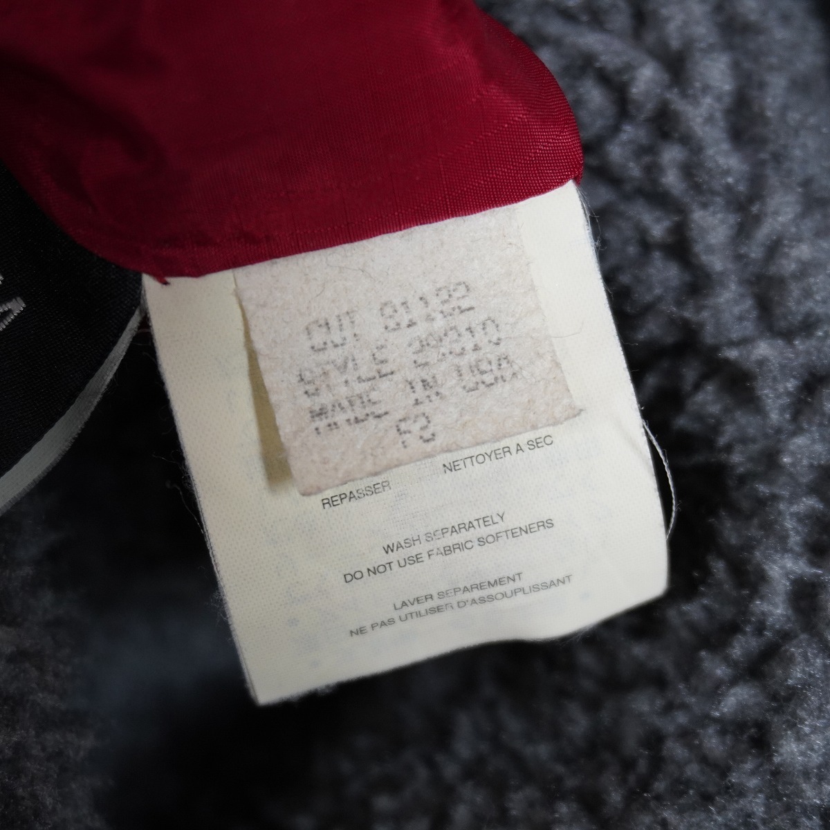 90S PATAGONIA パタゴニア Glissade Reversible Fleece Jacket グリセード リバーシブル フリース ジャケット パープル 29310 M灰赤 1124P_画像10