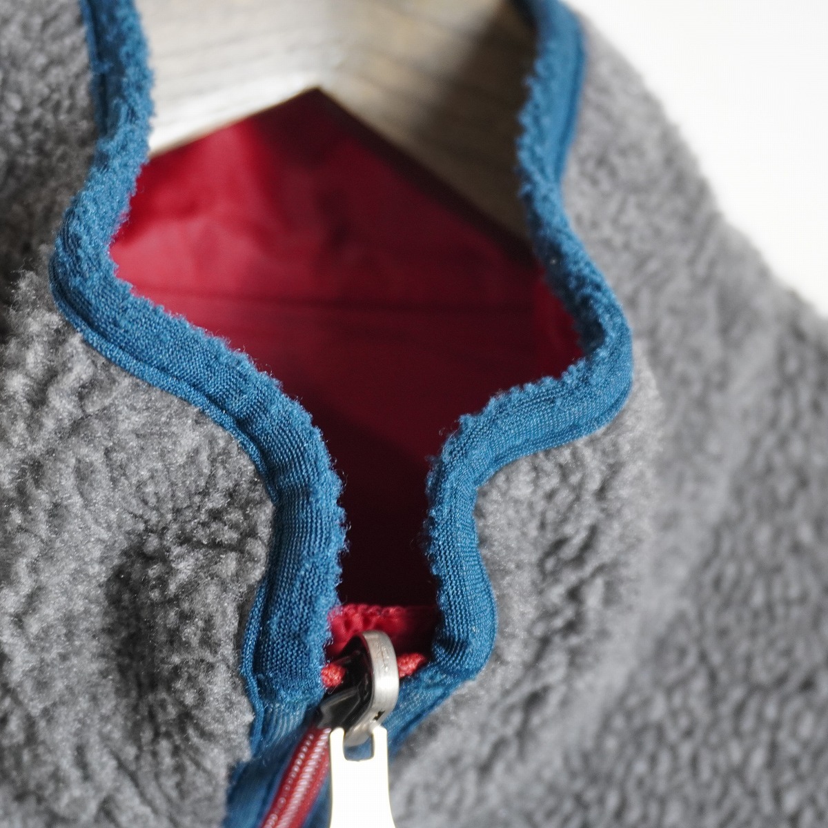 90S PATAGONIA パタゴニア Glissade Reversible Fleece Jacket グリセード リバーシブル フリース ジャケット パープル 29310 M灰赤 1124P_画像9