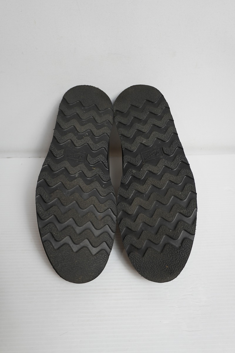 美品 DANNER ダナー レザー ポストマン シューズ ブーツ D-910110 ダンキャットソール サイズ9 MADE IN JAPAN ブラック黒 1122P_画像6