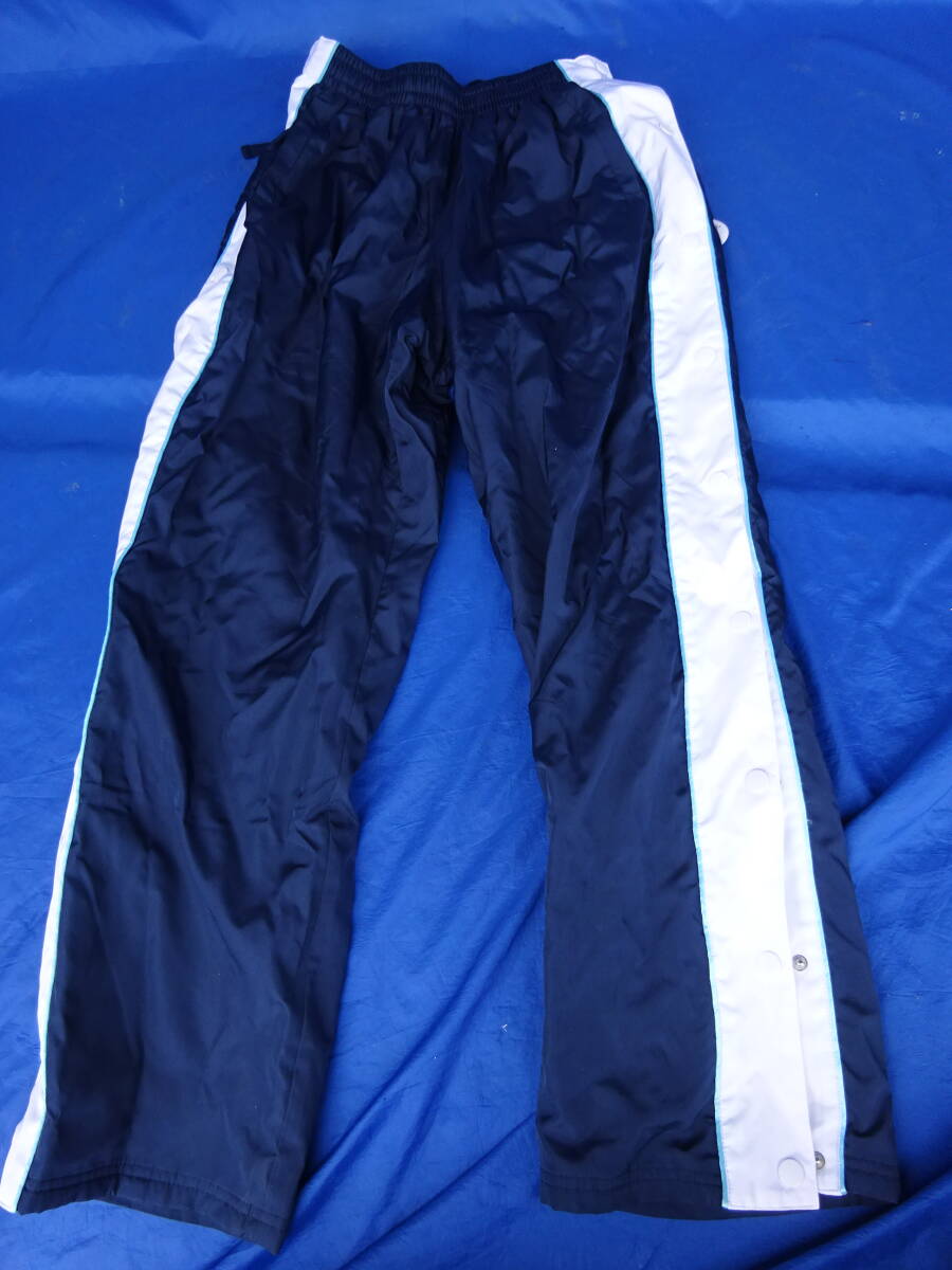 ★未使用/上下セット★Mサイズ バスケットボール ウォームアップウェア ウインドブレーカー ジャケット パンツ ネイビー防寒 バスケ メンズ_画像7