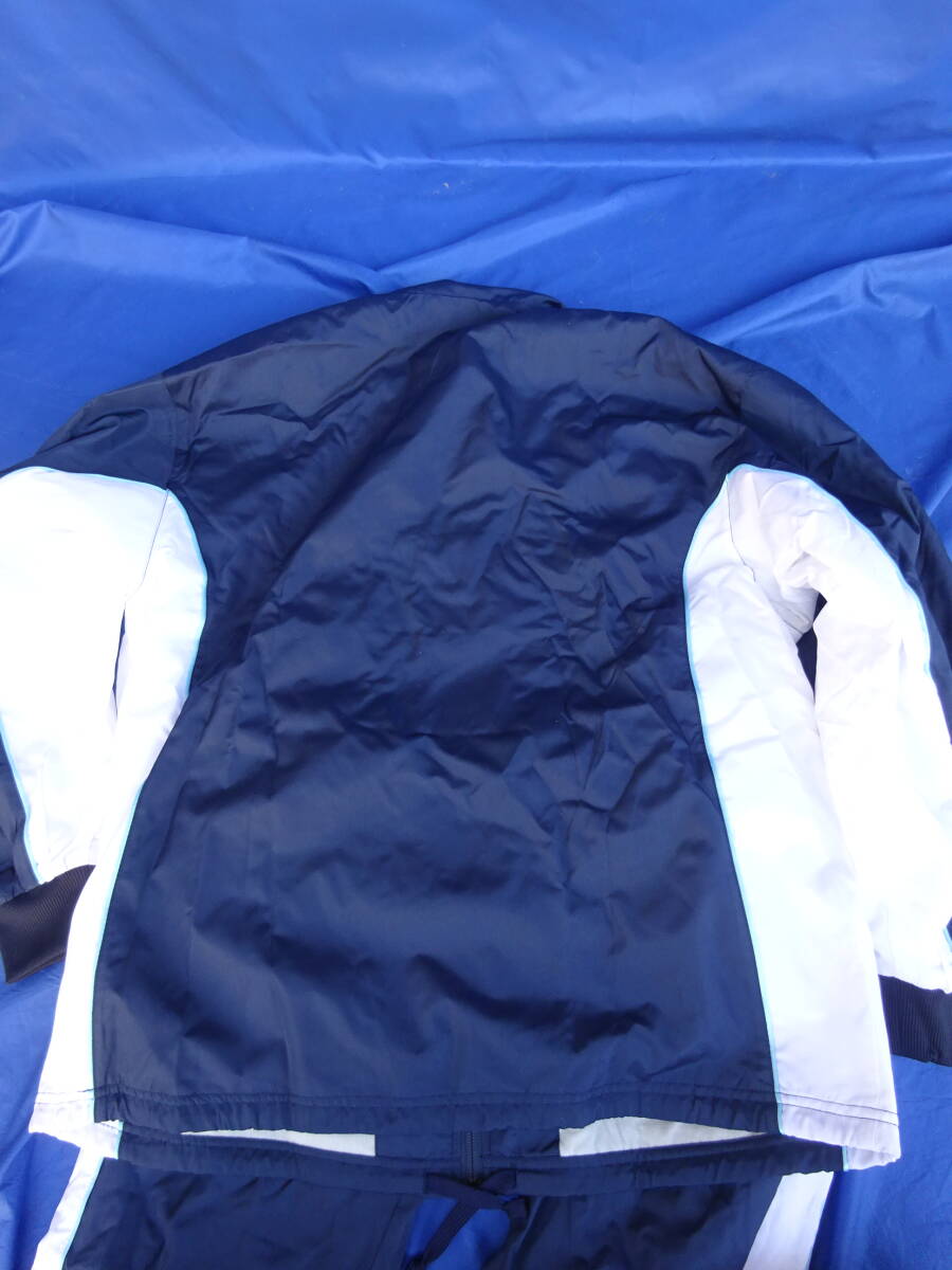 ★未使用/上下セット★Mサイズ バスケットボール ウォームアップウェア ウインドブレーカー ジャケット パンツ ネイビー防寒 バスケ メンズ_画像3