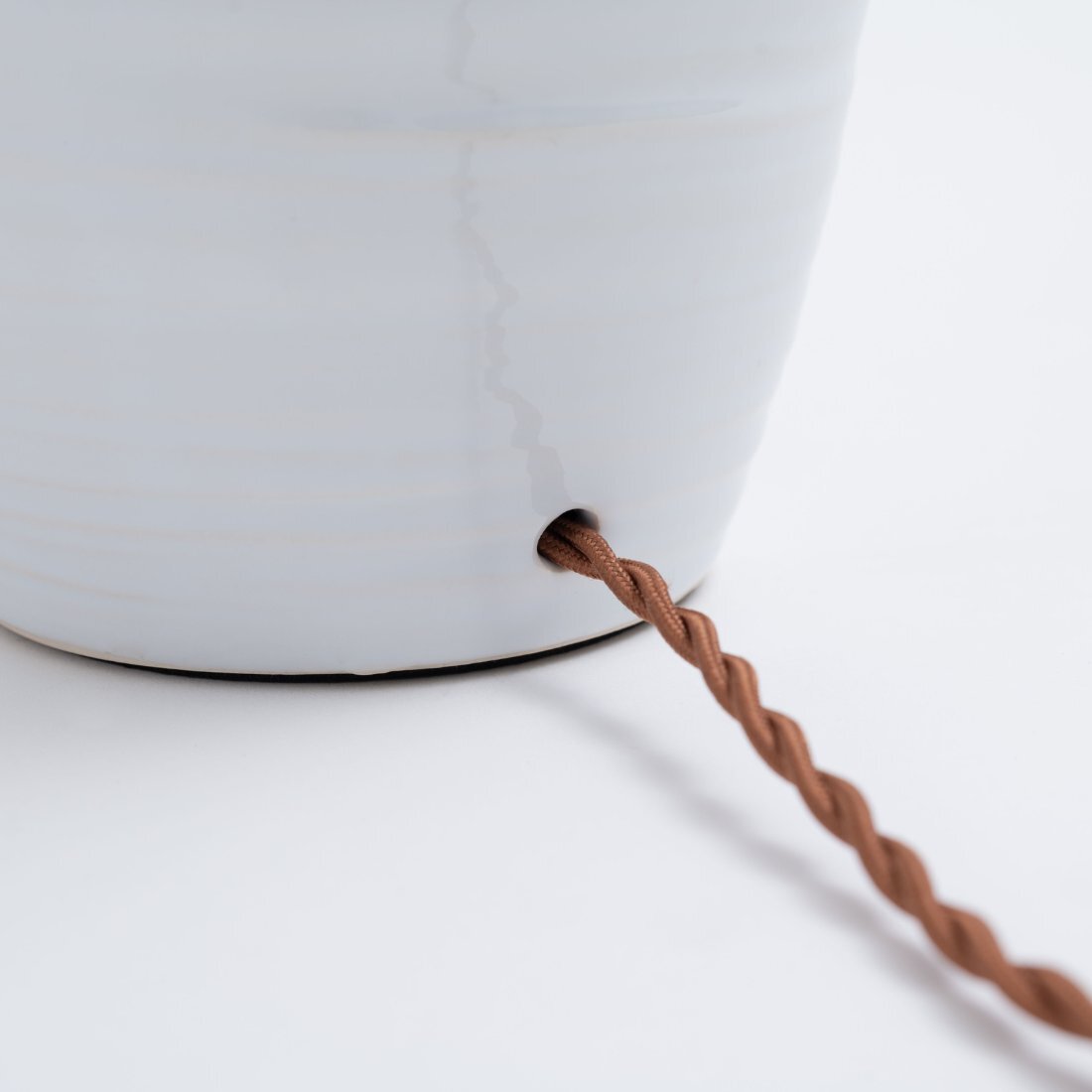  стол лампа настольный освещение керамика ткань с лампочкой натуральный Cafe Корея интерьер 25×25×H47.5cm