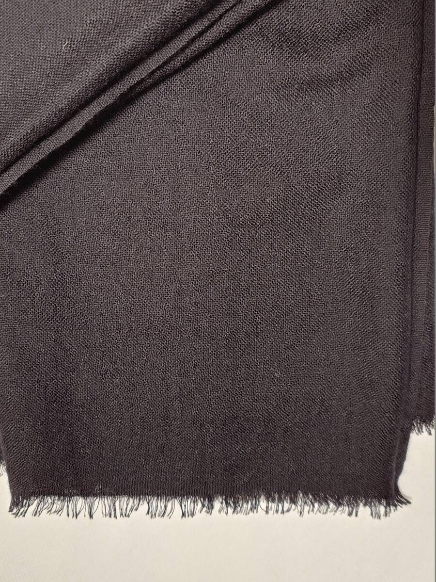 Theory luxe セオリーリュクス 黒 カシミヤ100%ストール 未使用 美品 _画像2