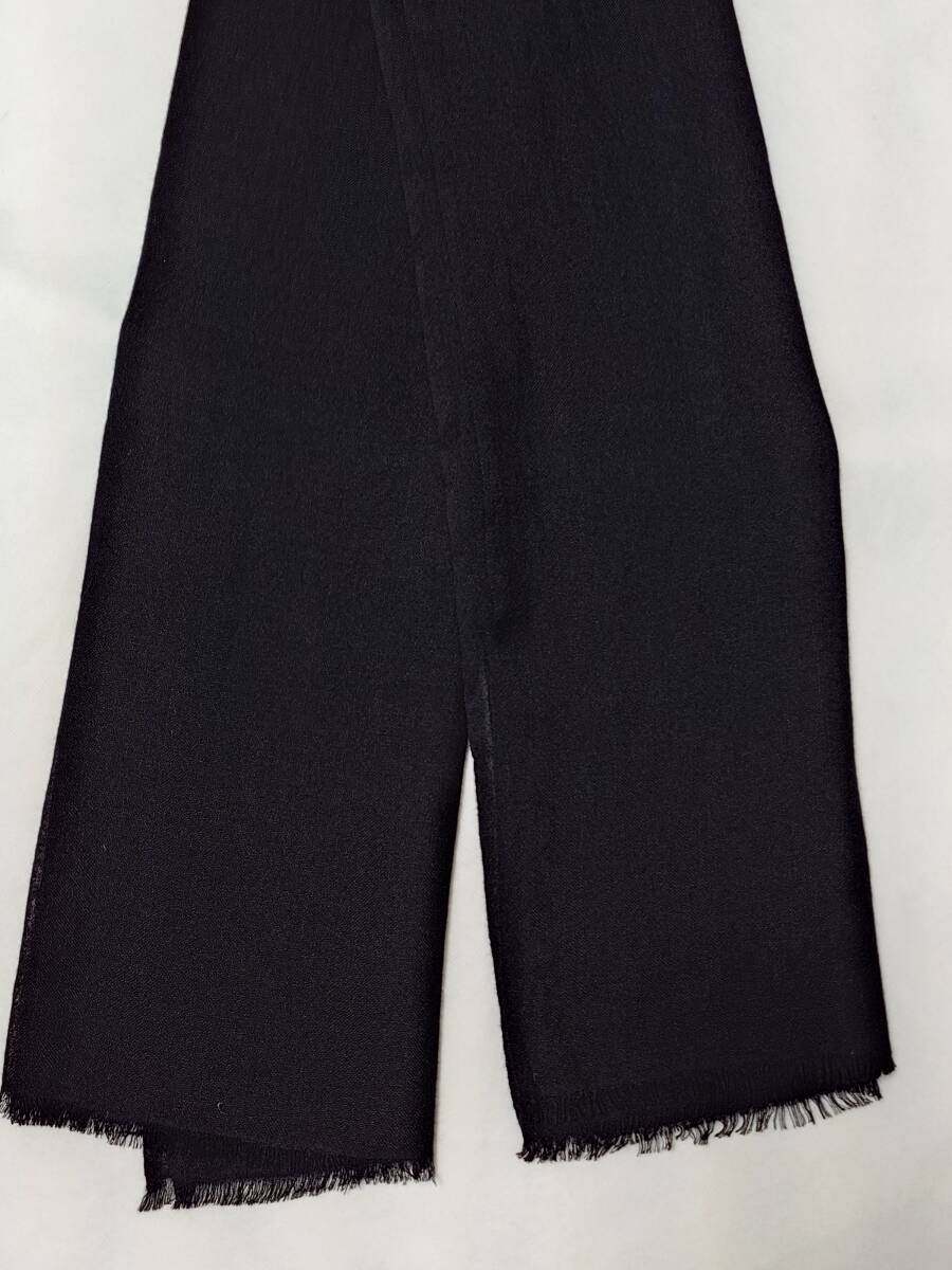 Theory luxe セオリーリュクス 黒 カシミヤ100%ストール 未使用 美品 _画像3