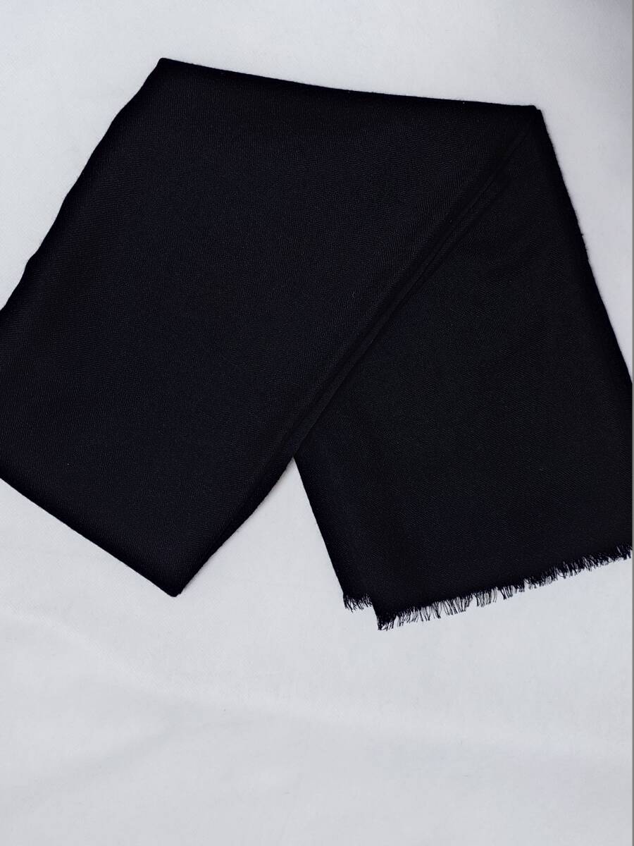 Theory luxe セオリーリュクス 黒 カシミヤ100%ストール 未使用 美品 _画像4