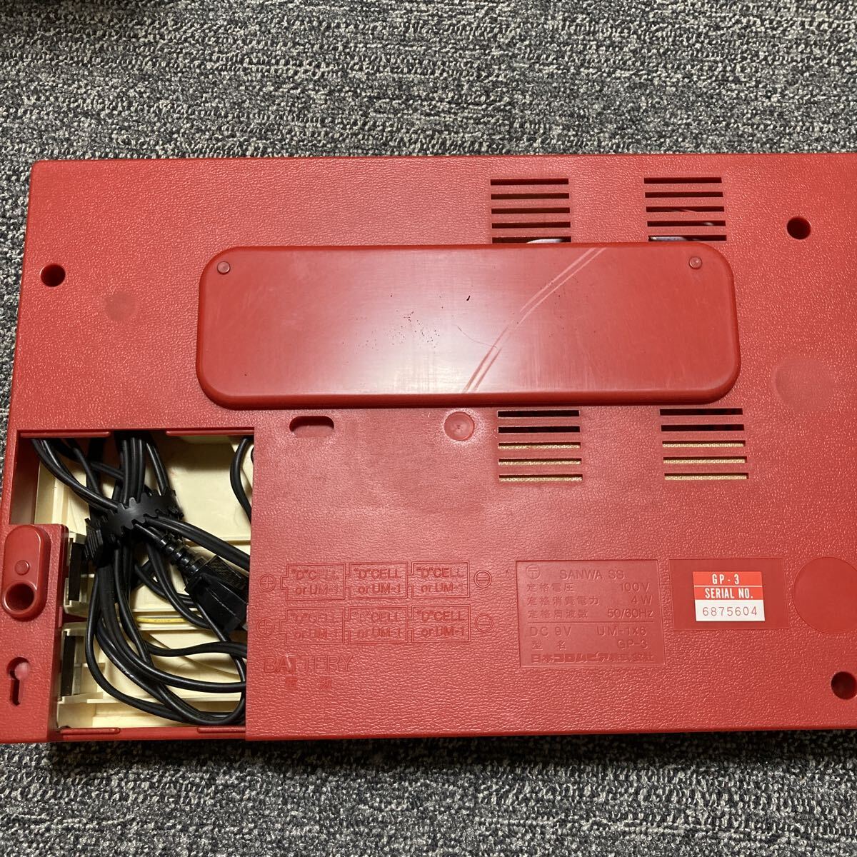 日本コロンビア COLUMBIA ポータブルプレーヤー GP-3 レコードプレーヤー　当時物　箱　説明書付き_画像4