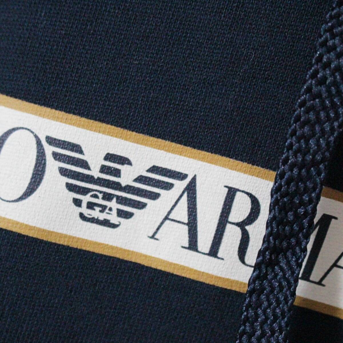 新品未使用 エンポリオアルマーニ ロゴプリント スウェットフーディーXL & パンツLサイズ セット K5885_画像8