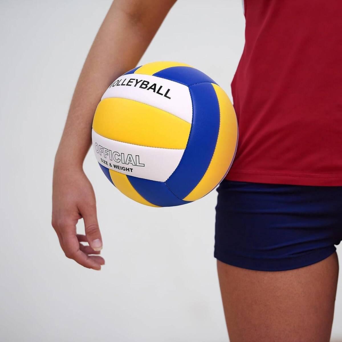 バレーボール 5号球 3個入り 黄白青 軽量 防水 室内・室外練習用ボール スポ_画像5