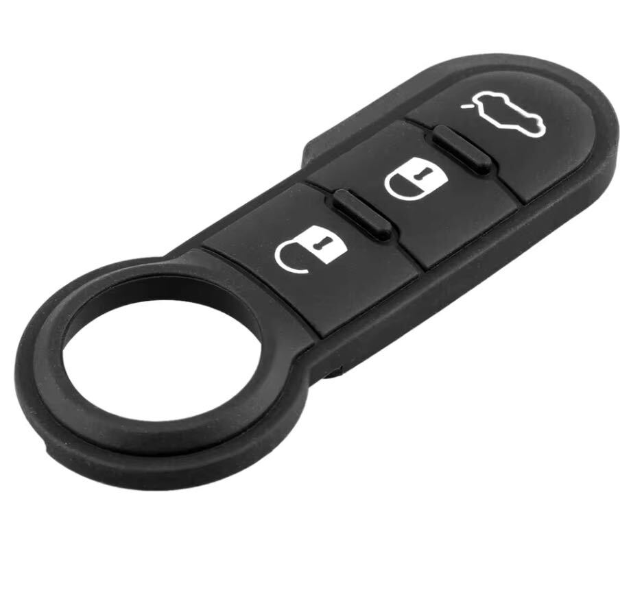 フィアット 500 アバルト キー リモコン用 鍵 キーパッド 3ボタン FAIT パッド ゴム スペヤ　1個_画像1