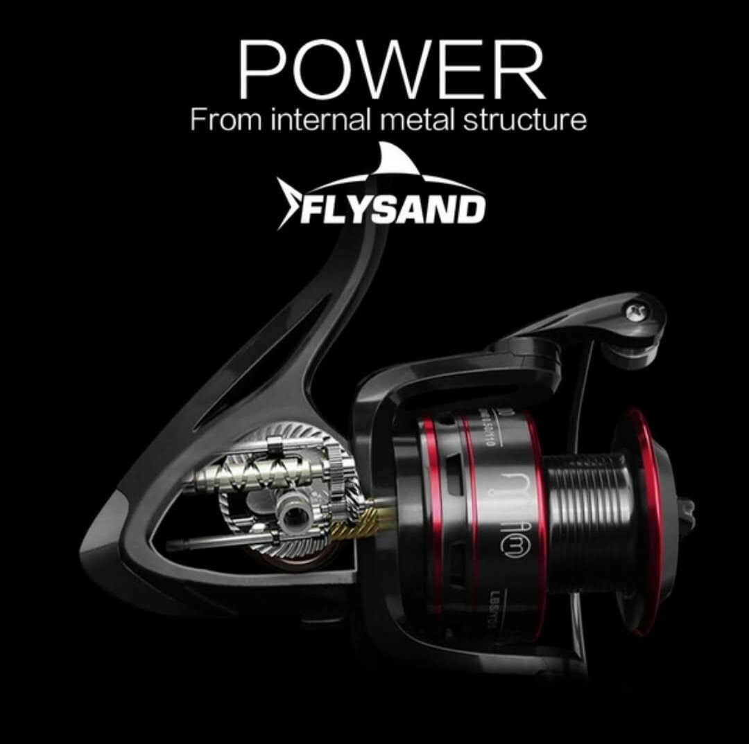 新品 スピニング リール 4000 番 ナイロンライン付き 糸付き 本体　釣具　釣り　_画像4