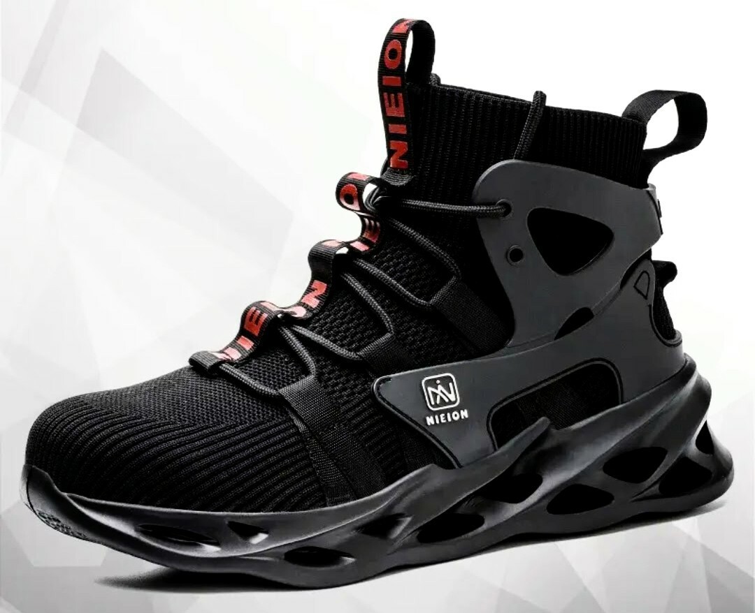 ライディングシューズ　26cm 安全靴　ライディングブーツ　プロテクター バイク　メンズ　レディース　スニーカー　黒色　ブラック_画像1