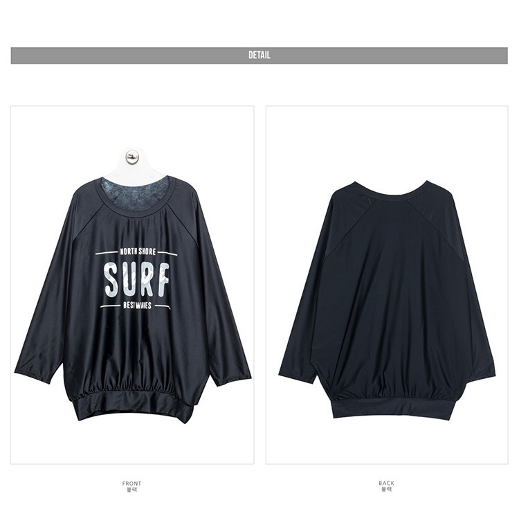 値下げ！ラッシュガード レディース 日焼け防止 体型カバー 水着 レディース 長袖ラッシュガード 4点上下セット_画像8