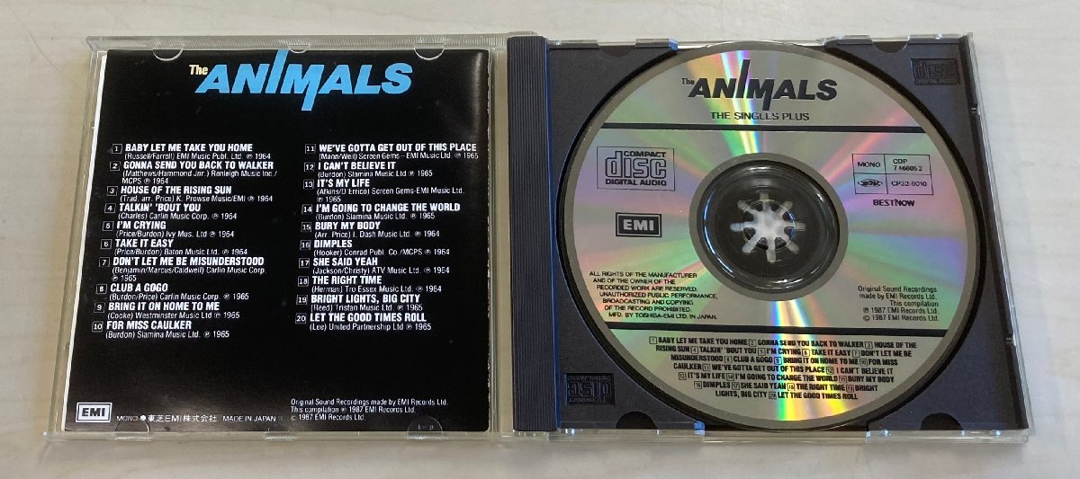 CDB5946 アニマルズ THE ANIMALS / ザ・シングルズ 国内盤中古CD 旧規格・角丸帯付き 税表記なし 送料100円_画像3