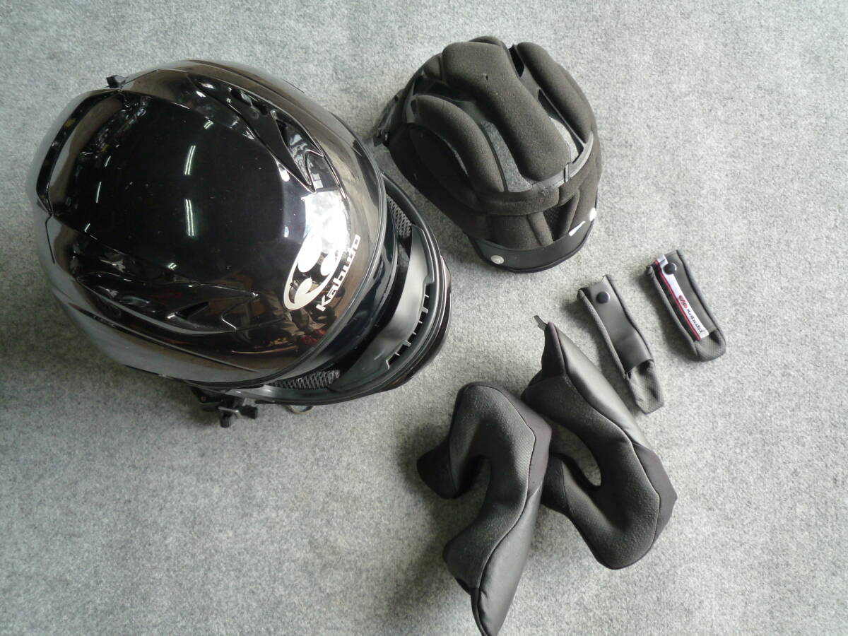OGK　Ｋａｂｕｔｏ　フルフェースヘルメット　KAMUI-3　サイズ　S　シールド無難あり_画像10