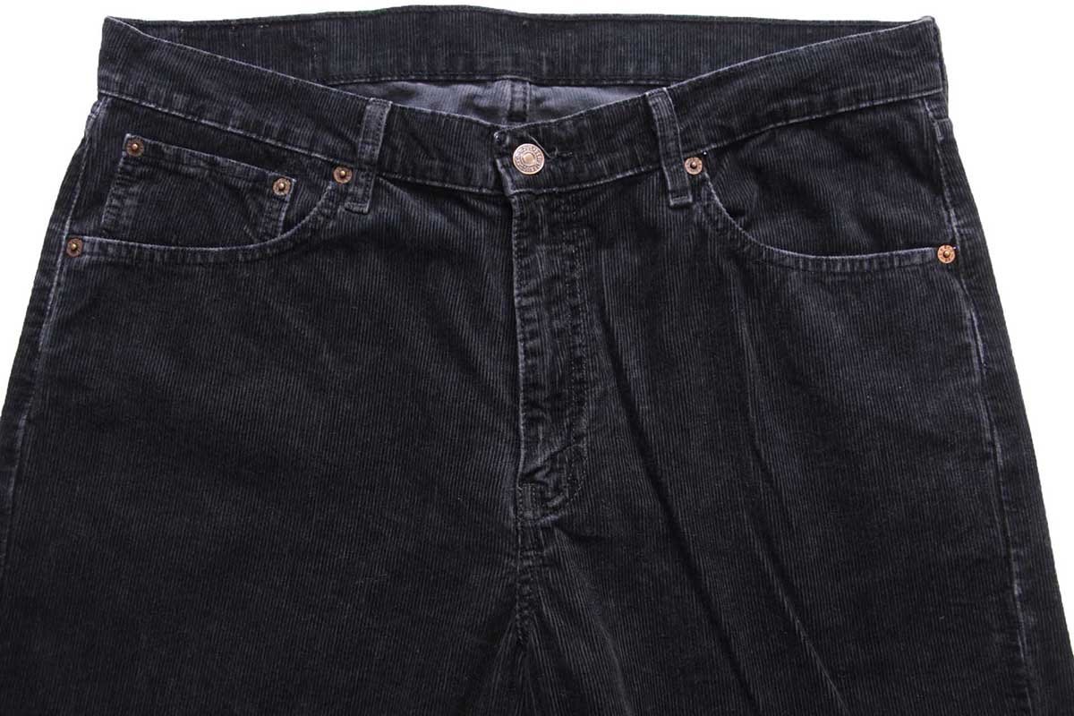 ★00s トルコ製 Levi'sリーバイス 751 コーデュロイパンツ 黒 W36 L34★ユーロ ヨーロッパ オールド ストレート ブラック_画像4