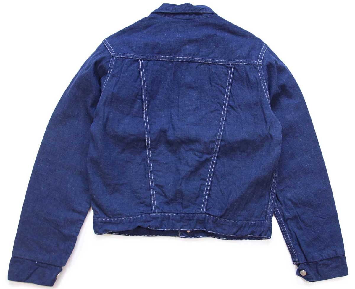 ★60s UNKNOWN チェック プリントネルライナー デニムジャケット★ビンテージ ジージャン ランチ カントリー レディース ボーイズ キッズ_画像2