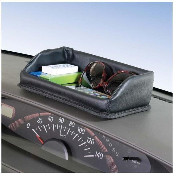【アウトレット品】 ダッシュボード トレイ 本革調 小物入れ 大容量 2段 収納 スマホ サングラス 便利グッズ カーアクセサリー JK-79_画像8
