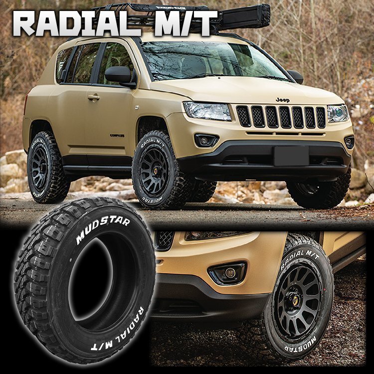 12月上旬 2025年製 MUDSTAR RADIAL M/T 155/65R13 155/65-13 73S WL マッドスター ホワイトレター マッド タイヤ MT 4本送料税込30,443円~_画像2