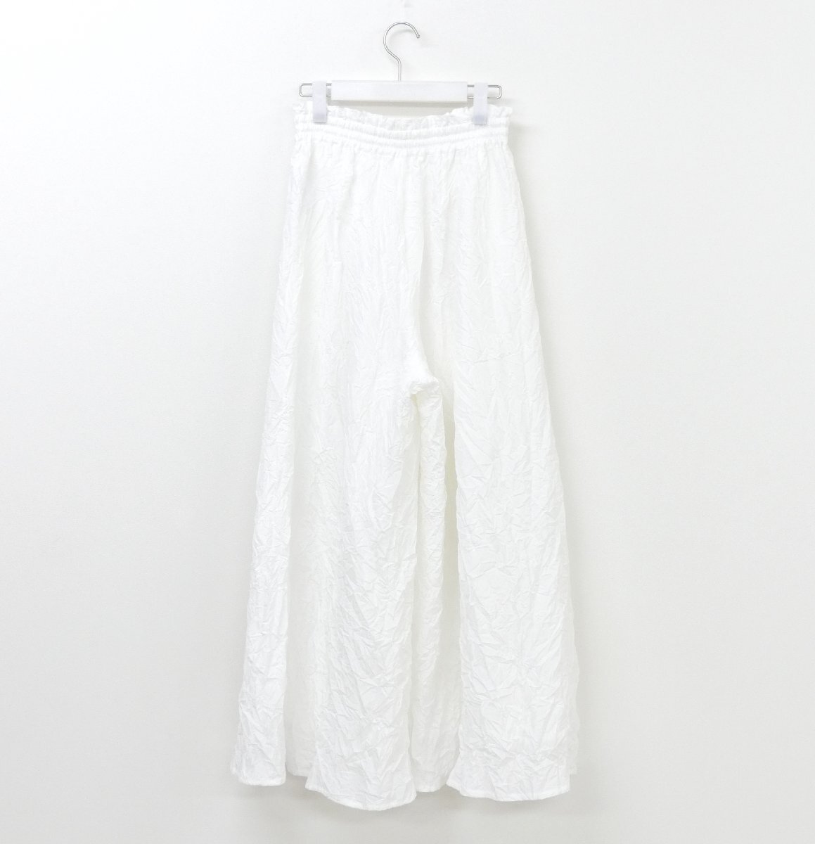 cygne シーニュ Germaine ワッシャーワイドパンツ 0 ホワイト ポリエステル '24年商品_画像3