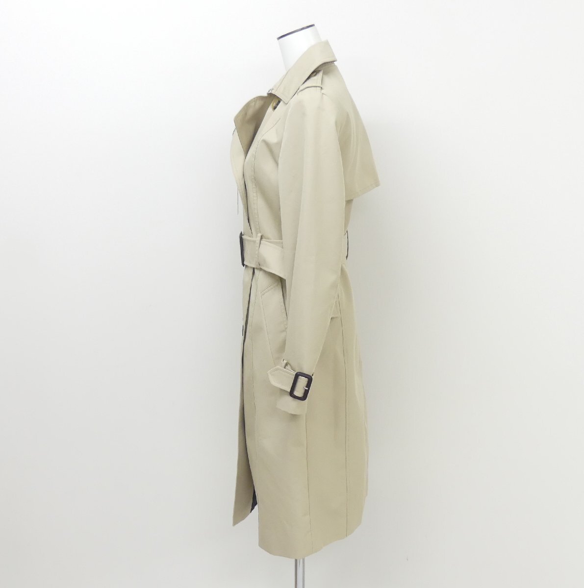 未使用 ZARA トレンチコート XS ベージュ 共布ベルト コットンBLEND 0518-252-711 新タグ_画像2