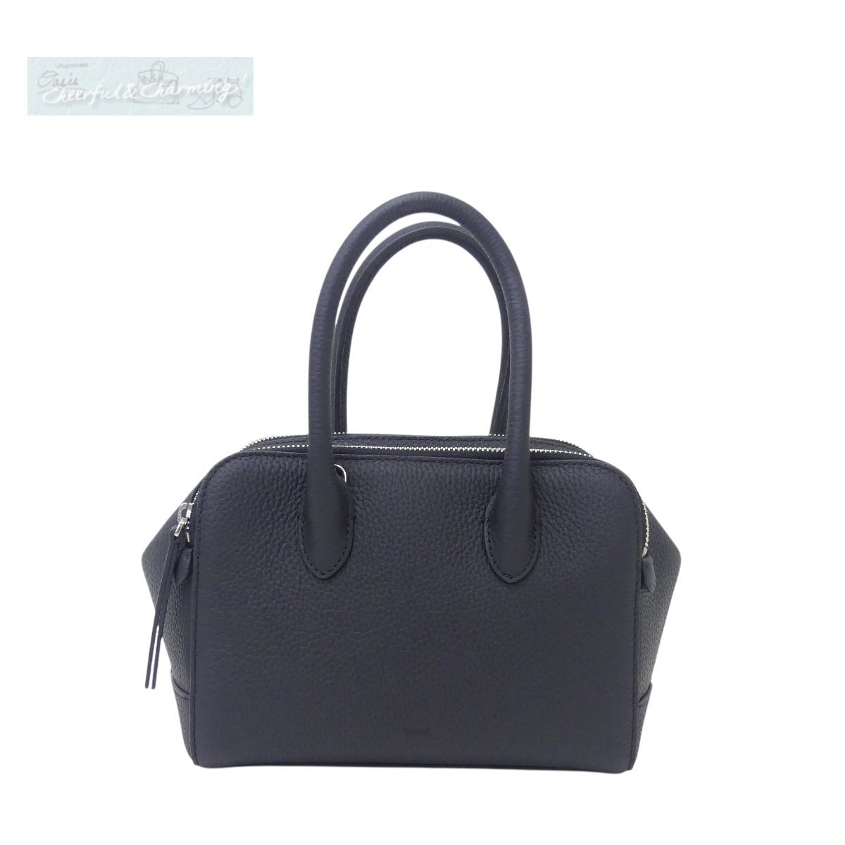 Sランク VASIC ヴァジック CARGO MINIMINI ブラック 牛革 2WAYハンドバッグ_画像1