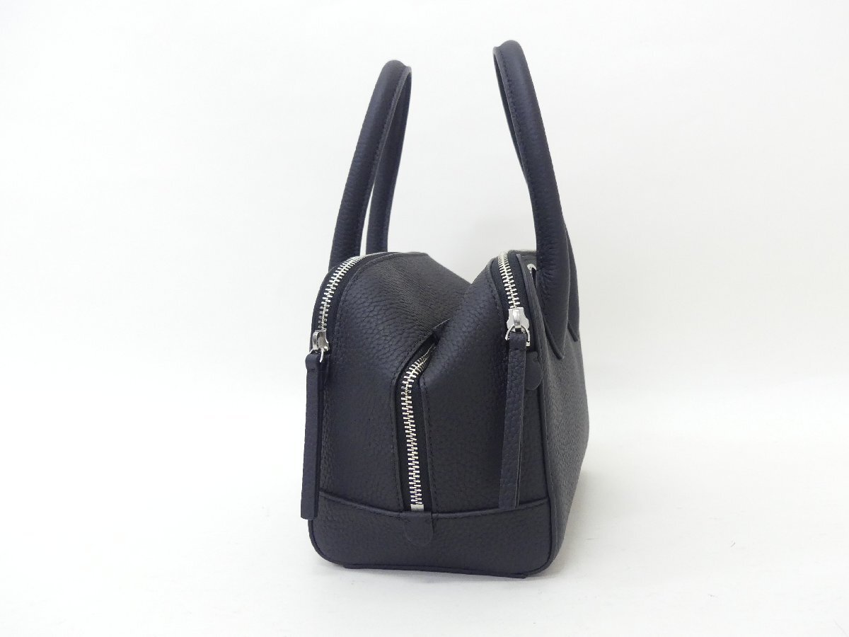 Sランク VASIC ヴァジック CARGO MINIMINI ブラック 牛革 2WAYハンドバッグ_画像2