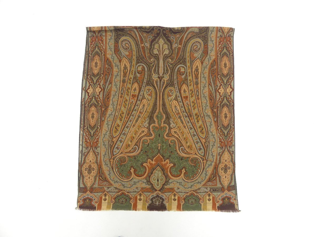ETRO ×4 ノンブランド×1 ショール5点セット シルクウール系_画像5