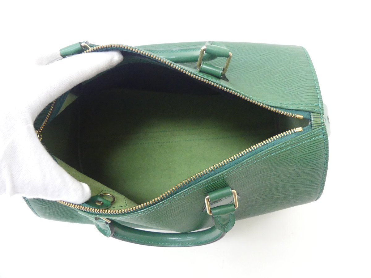LOUIS VUITTON スピーディ30 エピ ボルネオグリーン M43004 '95年製 パドロックなし　_画像9