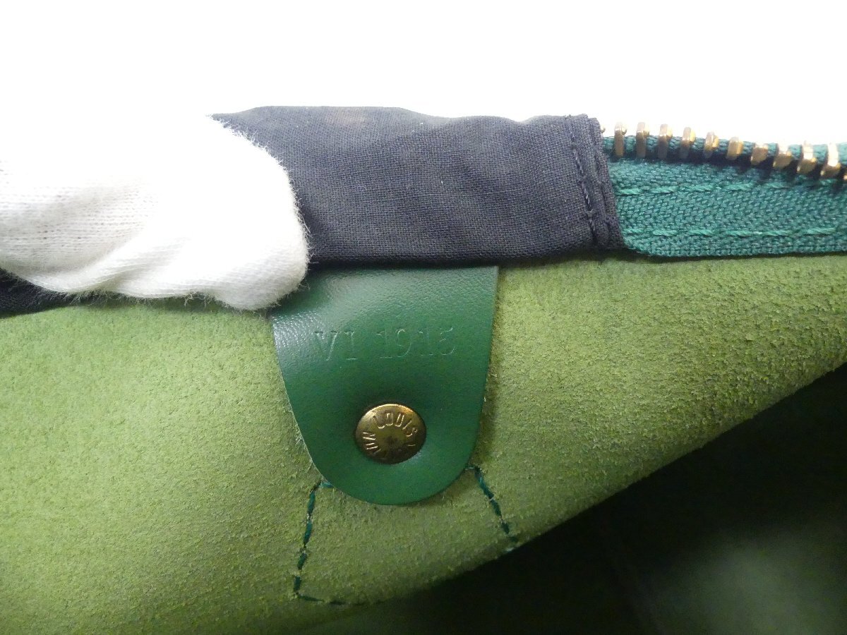 LOUIS VUITTON スピーディ30 エピ ボルネオグリーン M43004 '95年製 パドロックなし　_画像10