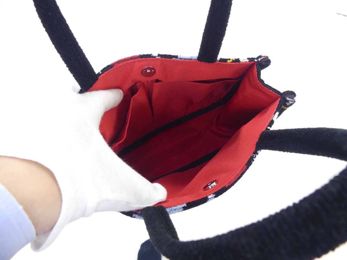 FEILER フェイラー カスノワゼットバッグ ブラック くるみ割り人形 ハンドバッグ シュニール織 '21年商品_画像4