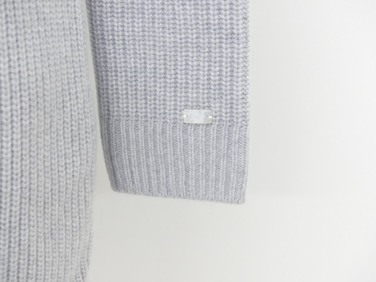 S разряд FOXEY вязаный пальто liyon38 серый кашемир '23 год товар /'25 год 10 месяц SE размещение 43802