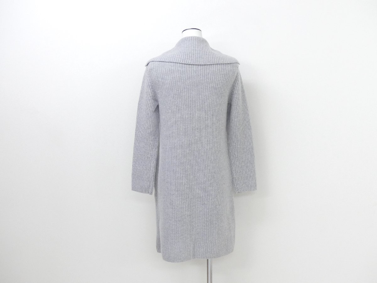 S разряд FOXEY вязаный пальто liyon38 серый кашемир '23 год товар /'25 год 10 месяц SE размещение 43802
