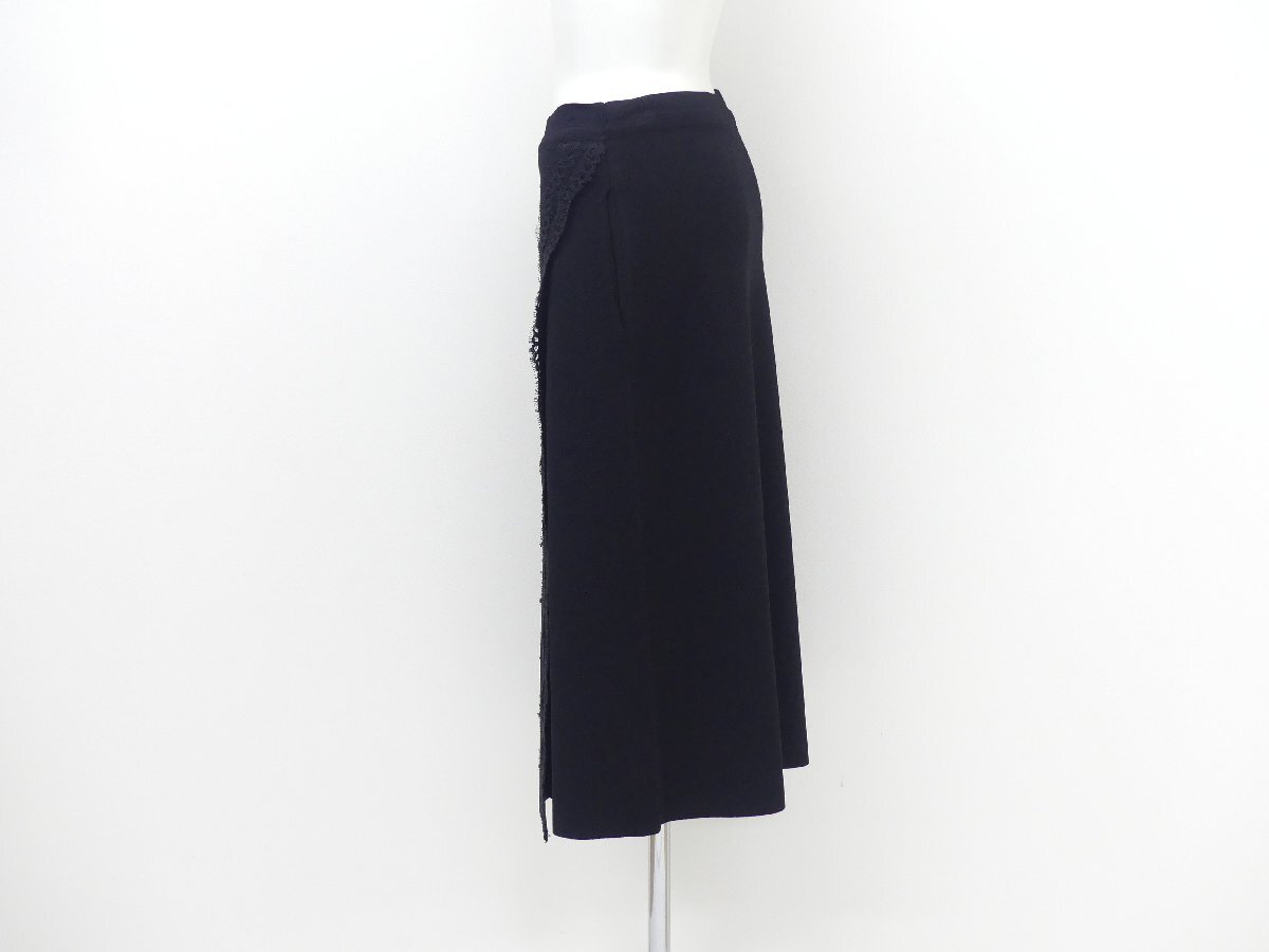 Drawer ニットスカート 2 ブラック レーヨンBLEND レース '25年商品 6524-199-1923_画像3