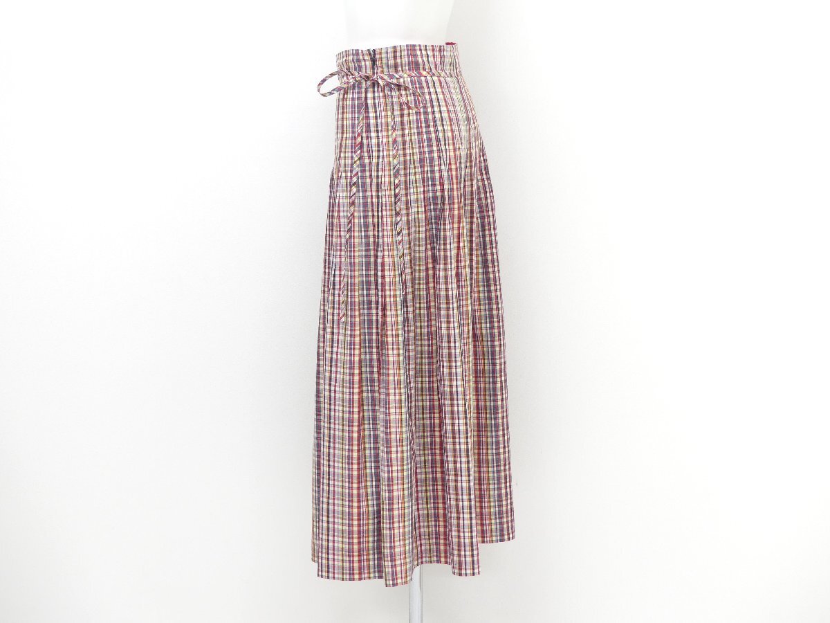 BLAMINK ブラミンク スカート 36 レッドMIX コットン 7924-230-0098_画像4