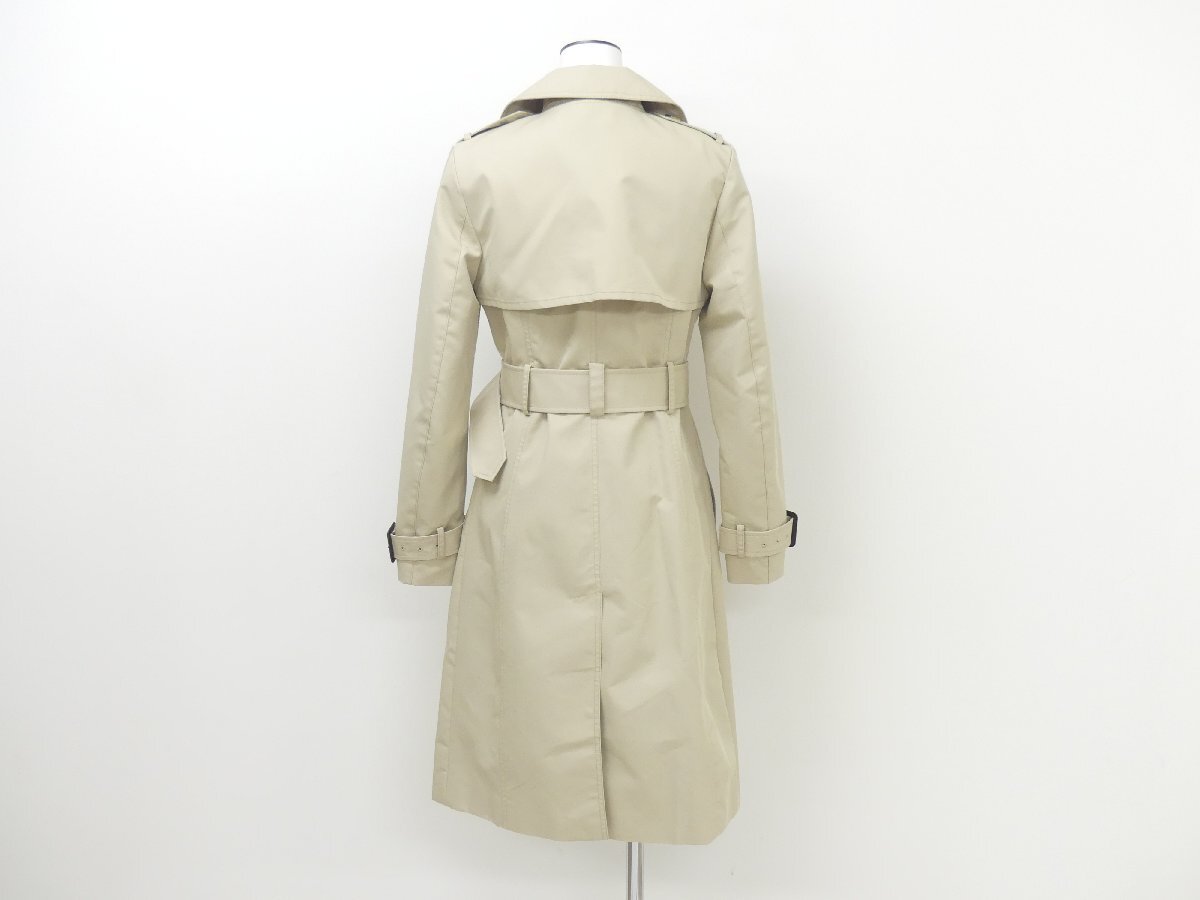 未使用 ZARA トレンチコート XS ベージュ 共布ベルト コットンBLEND 0518-252-711 新タグ_画像3