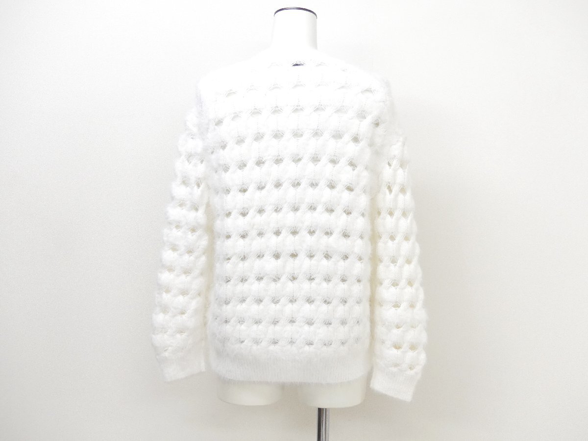 Drawer ファーアイレットカーディガン F ホワイト コットンBLEND 6515-199-0661 '25年RESORT_画像5