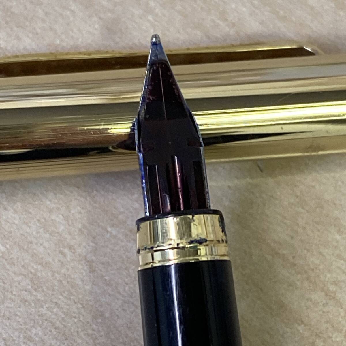 【TM1014】ゴールドカラー 金色 万年筆 インクなし 筆記用具 コレクション_画像6