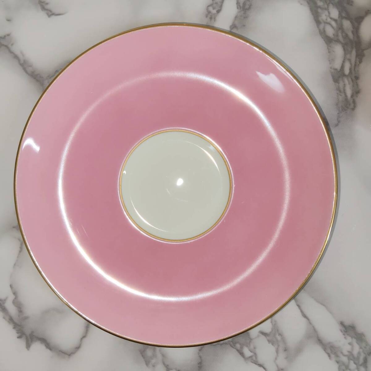 【H1022〇】AYNSLEY ティーセット 1客 Hall of Fame Roses NARUMI Bone China ピンク 金縁 ティーカップ ソーサー 陶器 エインズレイ_画像7